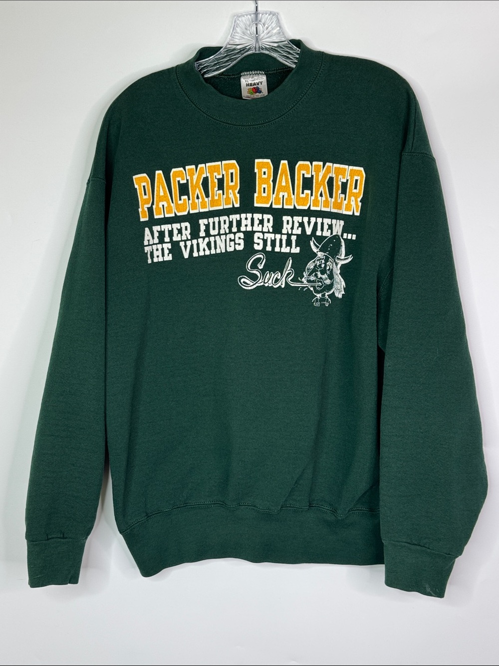 Vintage FOTL Green Bay Packers Funny Sweatshirt Size XL